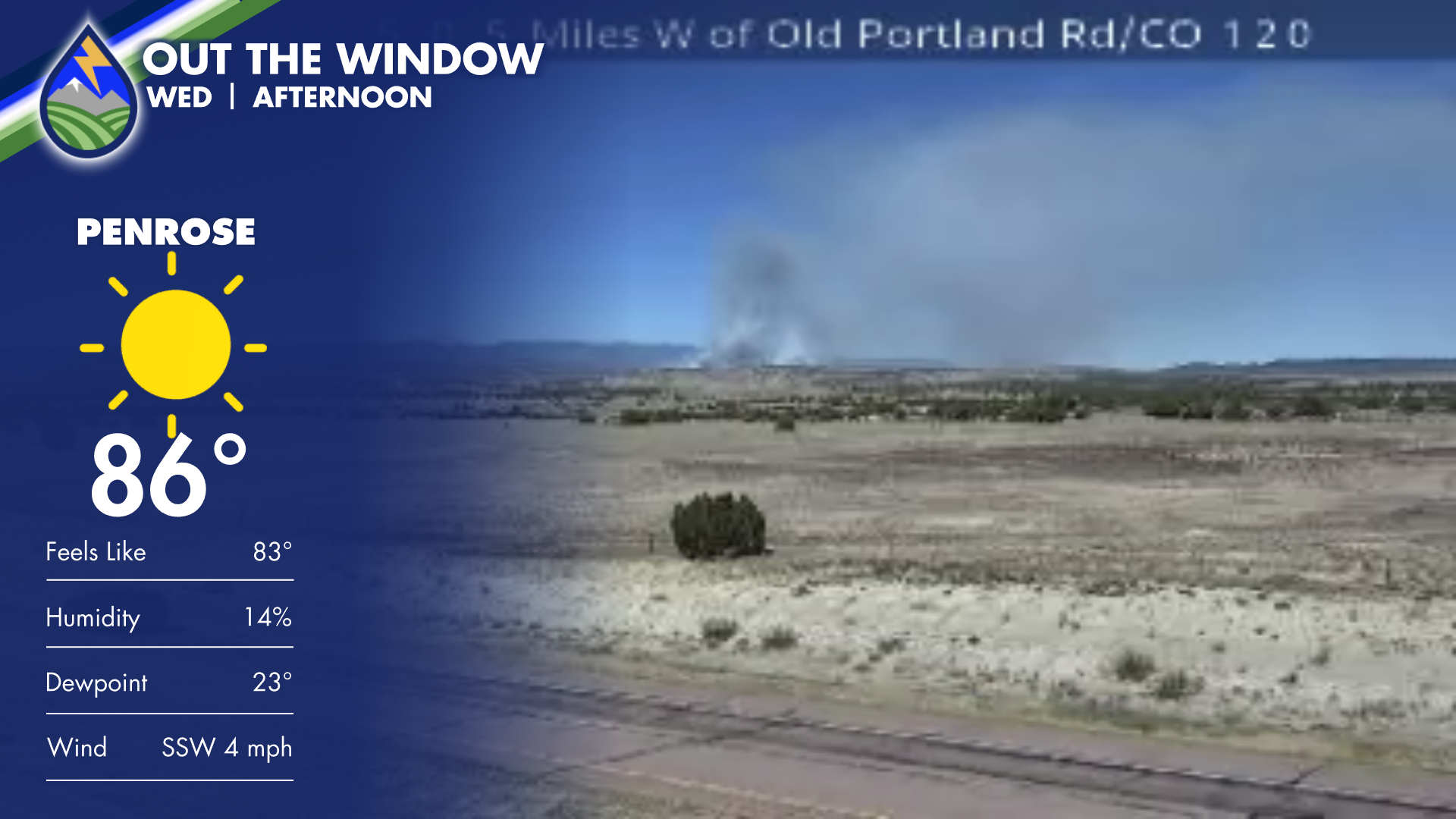 24 FIRE: Smoke Visible Wednesday Afternoon - Peaks 2 Plains Weather