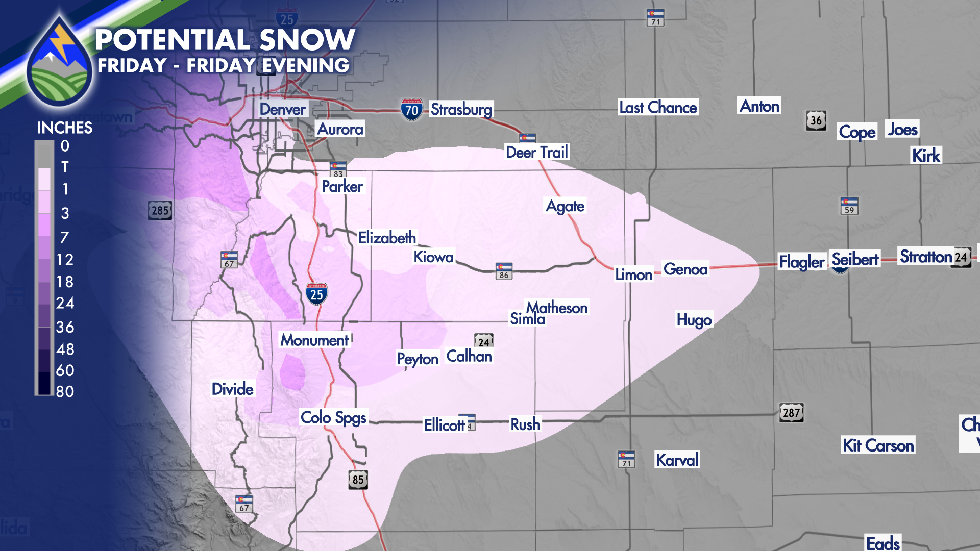 Fire danger to hard freeze - and snow for some. - Peaks 2 Plains Weather