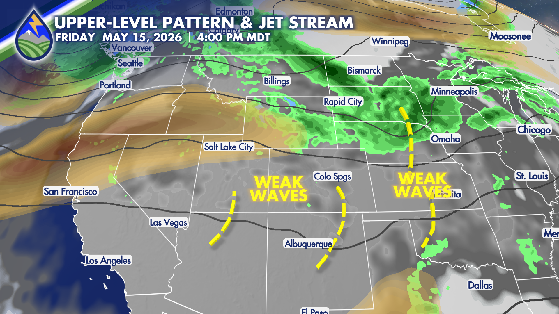 Late Week Waves Increase Storm Chances...But... - Peaks 2 Plains Weather